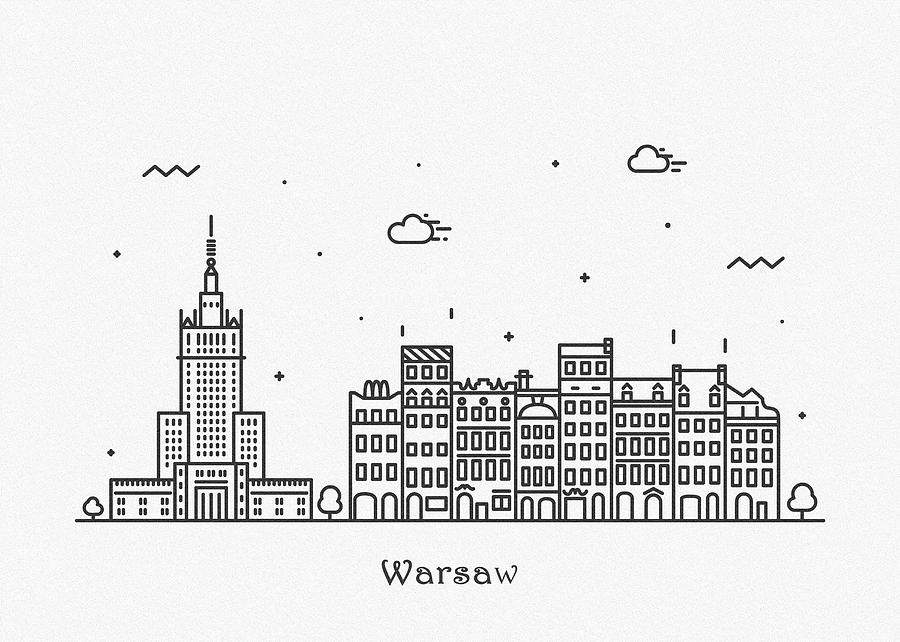 Chisinau Cityscape Travel Poster #2 Drawing by Inspirowl Design