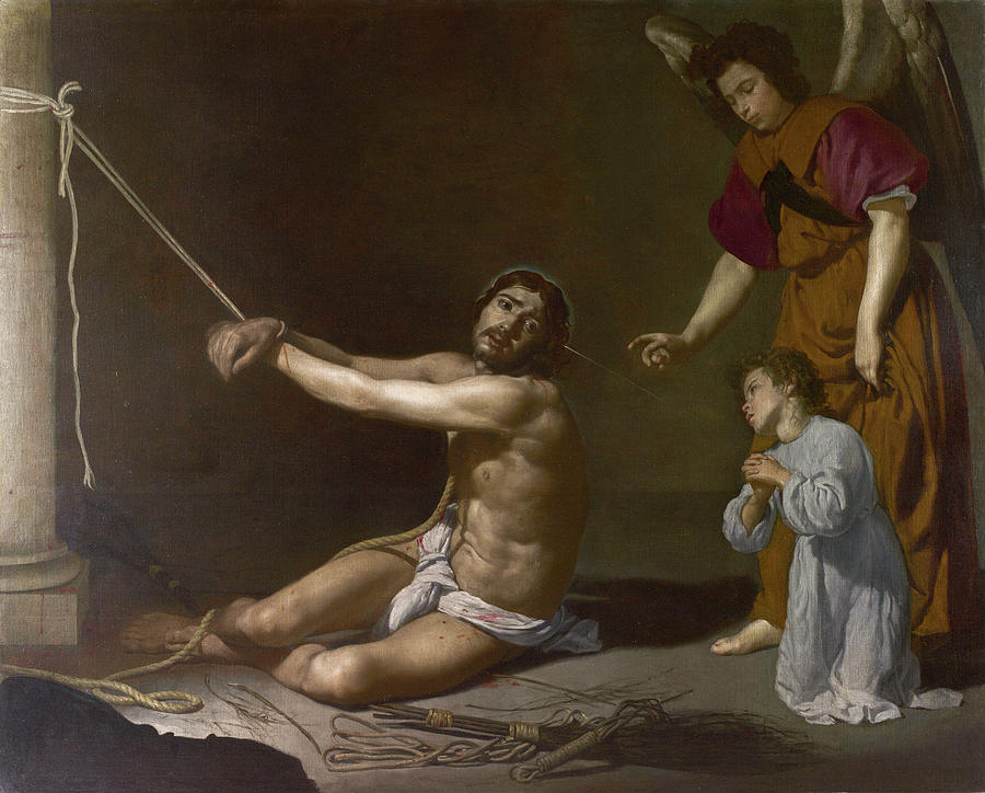 Jesus Christ Painting - Christ contemplated by the Christian Soul #2 by Diego Velazquez
