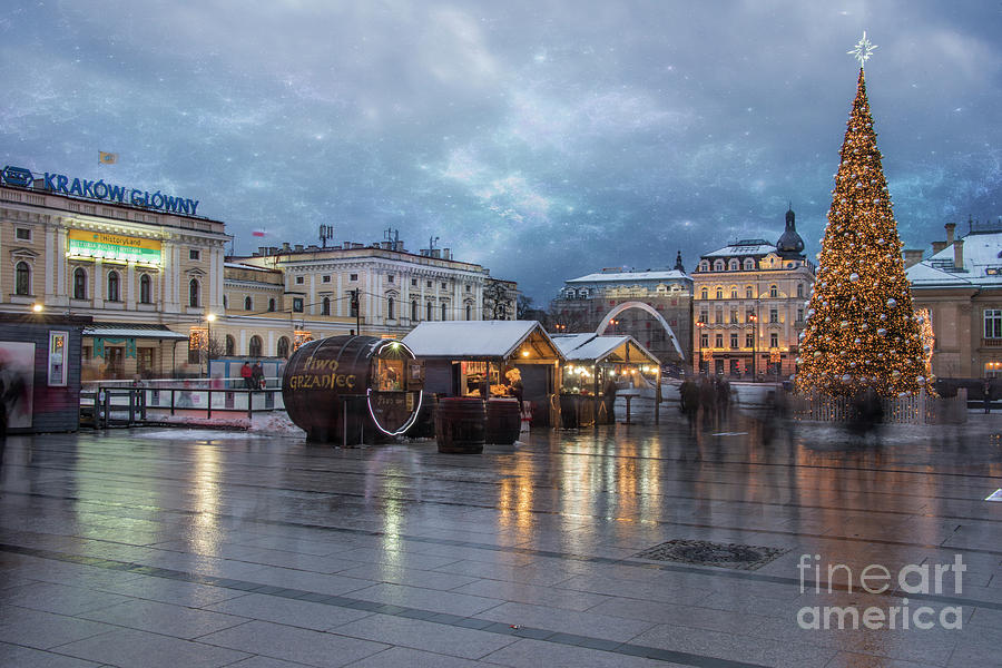 Architecture Photograph - Christmas in Krakow #2 by Juli Scalzi
