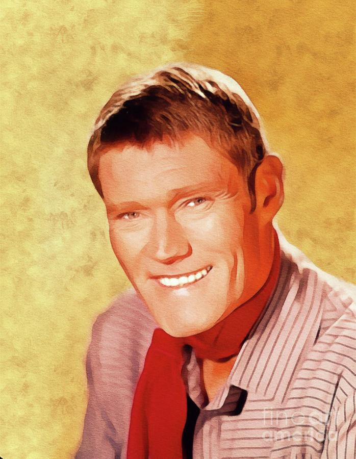 Chuck Connors, Vintage Actor Painting