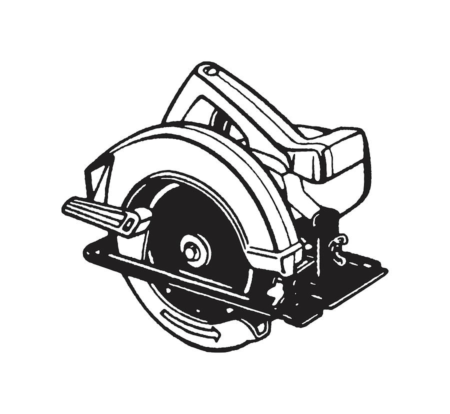 Electric circular saw with steel disk gears... - Stock Illustration  [97225488] - PIXTA