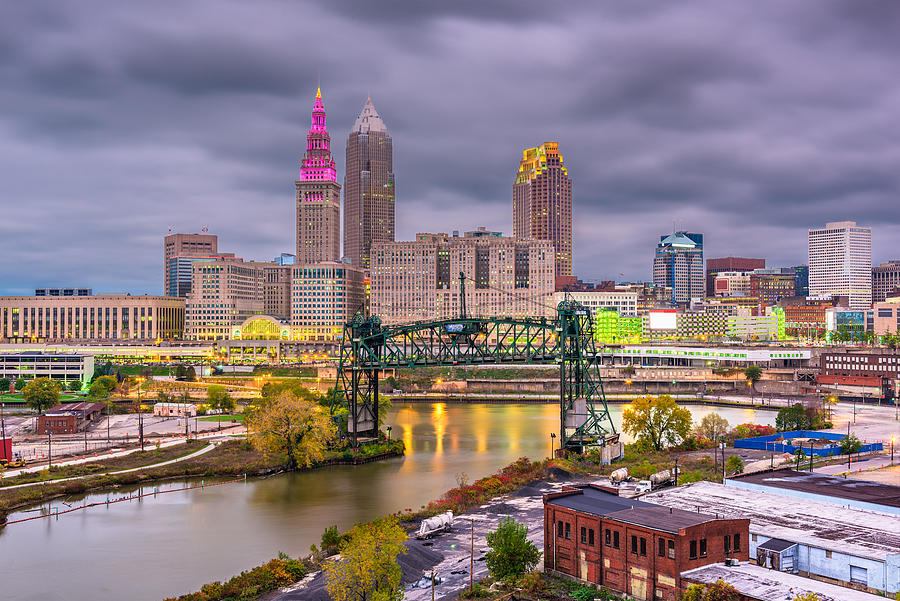Cleveland Photograph - Cleveland, Ohio, Usa Skyline #2 by Sean Pavone