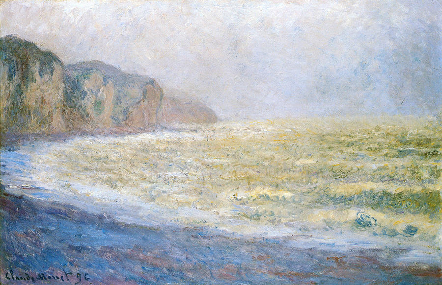 Cliff At Pourville, 1896 Painting By Claude Monet - Fine Art America