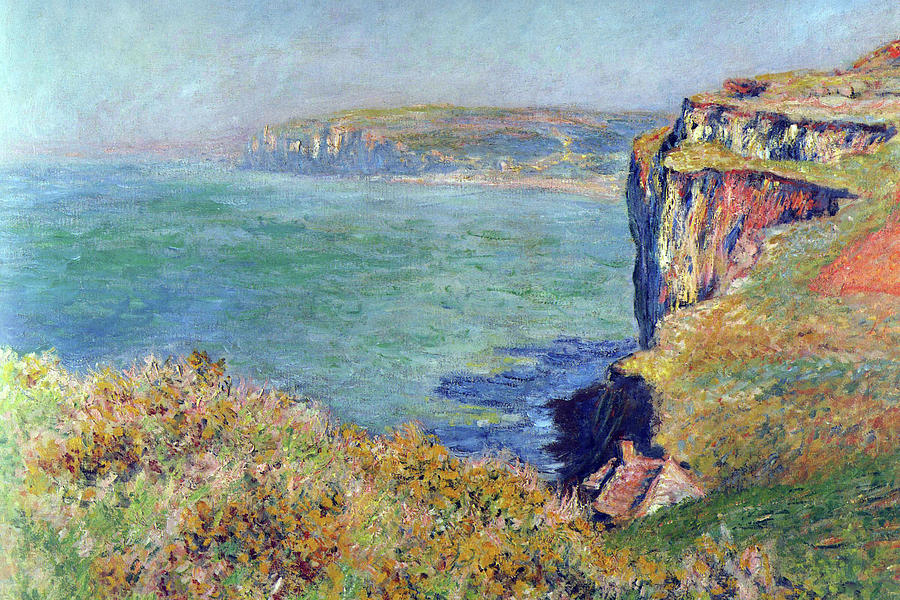 Cliffs at Varengeville Painting by Claude Monet