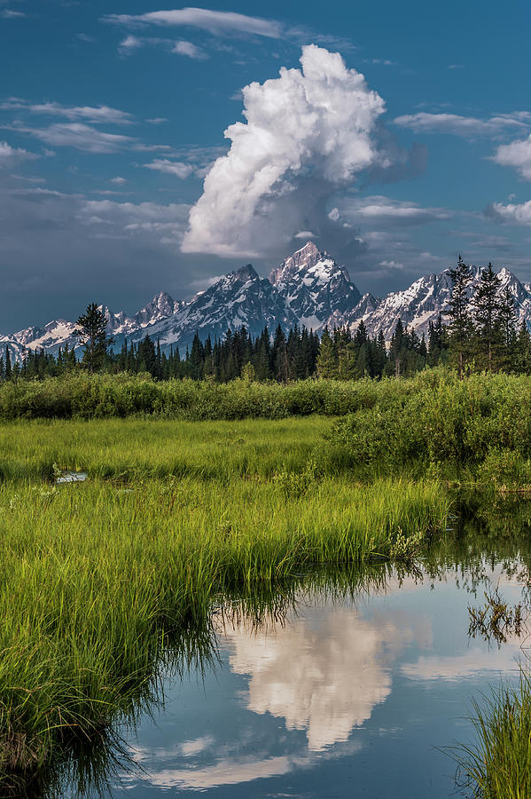 Clouds Over The Tetons #2 Photograph by Jeff Foott