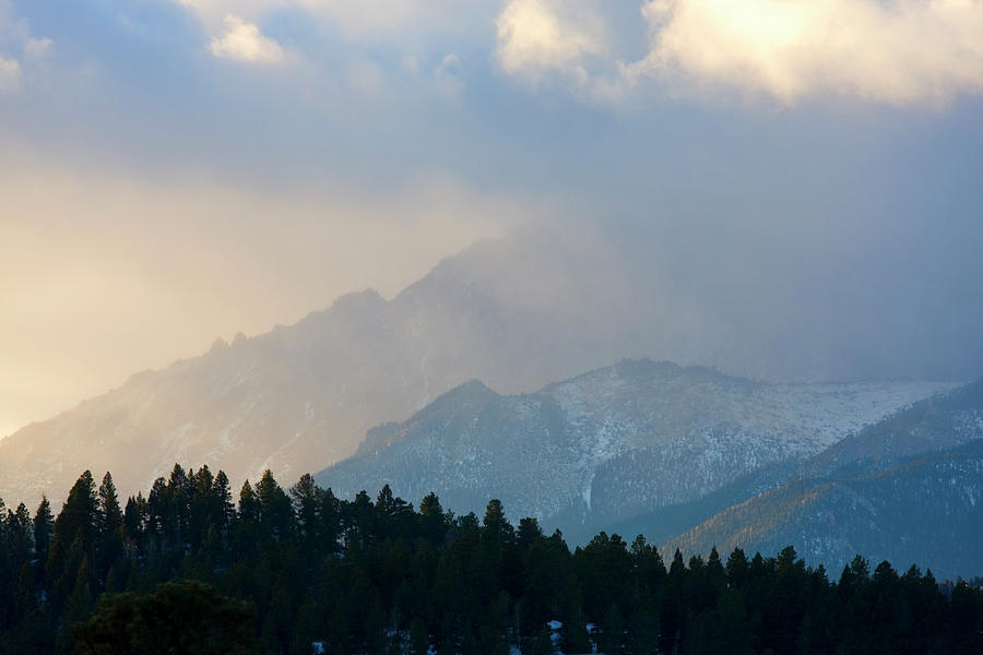 Cloudy Pikes Peak #2 Photograph by Swkrullimaging