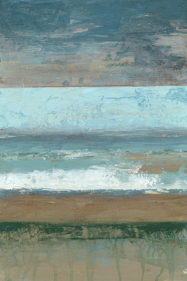 Abstract Painting - Coastal Abstract I #2 by Jennifer Goldberger