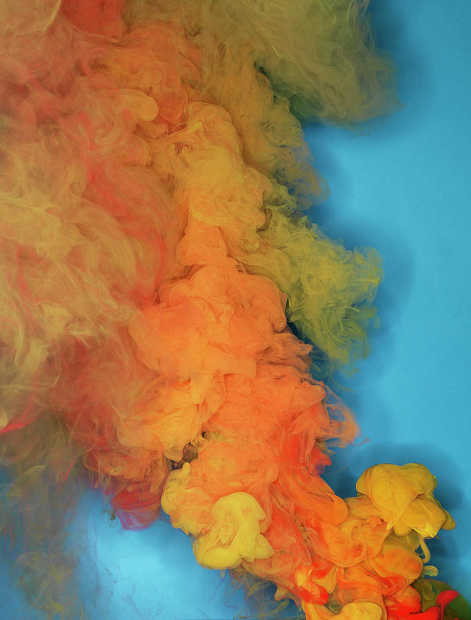 Colored Smoke Photograph by Henrik Sorensen