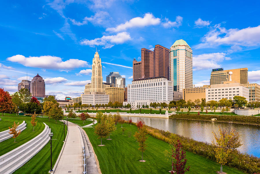 Columbus, Ohio, Usa Downtown Skyline Photograph by Sean Pavone - Fine ...