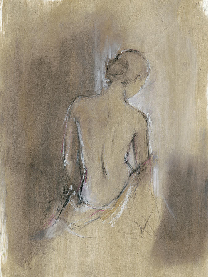 Contemporary Draped Figure II #2 Painting by Ethan Harper