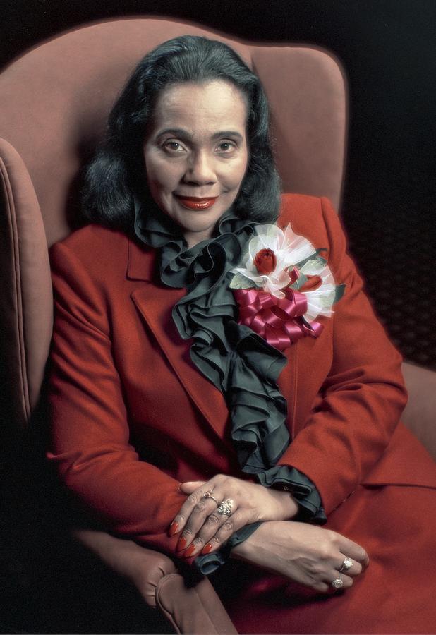 Coretta Scott King Portrait 2 By Mickey Adair