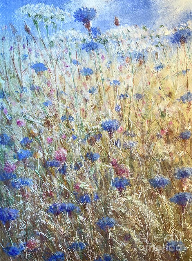 Cornflowers 2 Painting by Lincoln Seligman