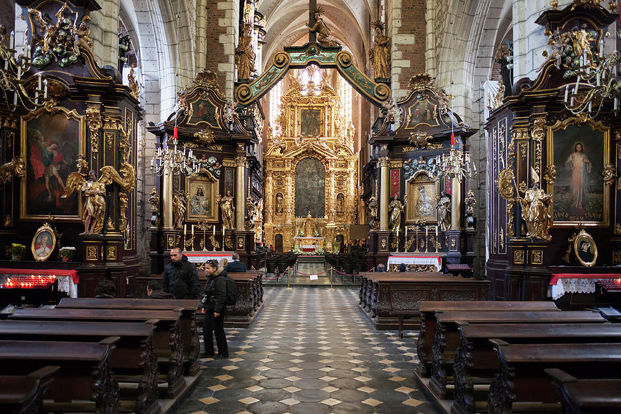 Corpus Christi Church Interior in Krakow #2 Photograph by Artur Bogacki