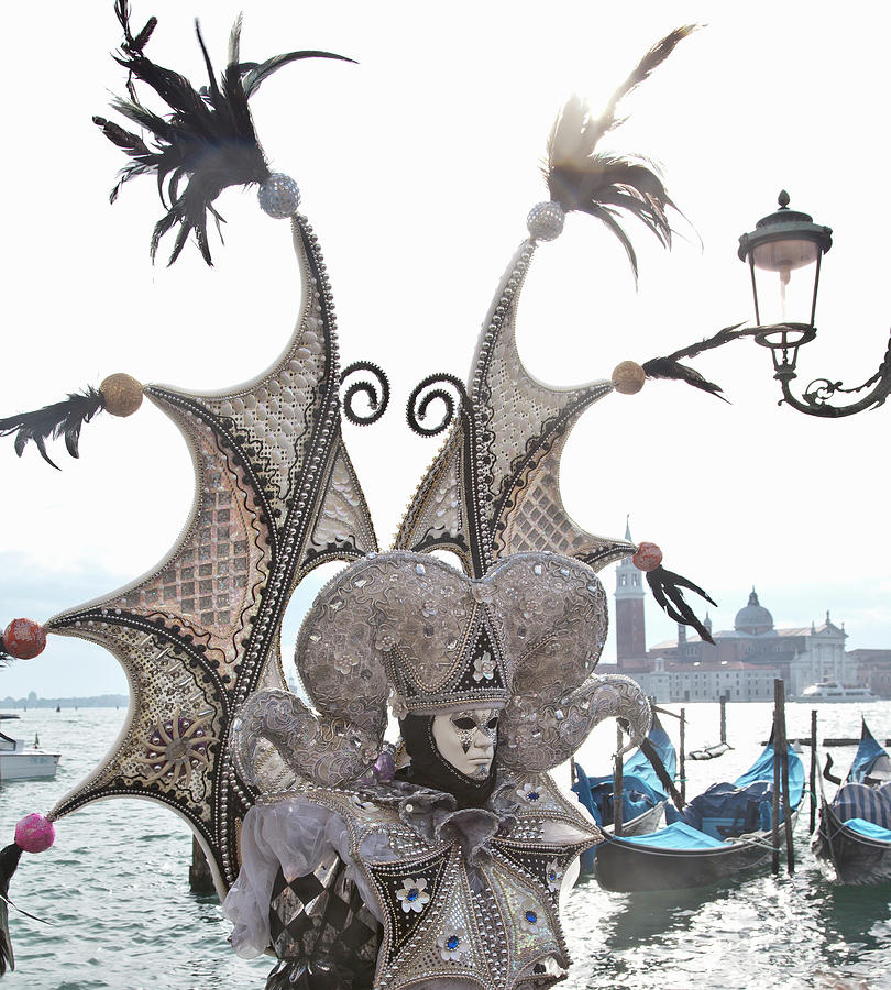 Costumed Figure At Venice Carnival #2 Photograph by Cultura Rm Exclusive/walter Zerla