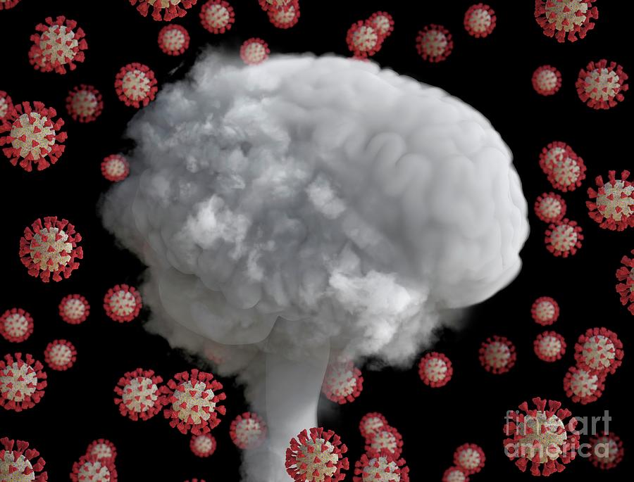 Covid-19 Brain Fog #2 Photograph by Tim Vernon / Science Photo Library