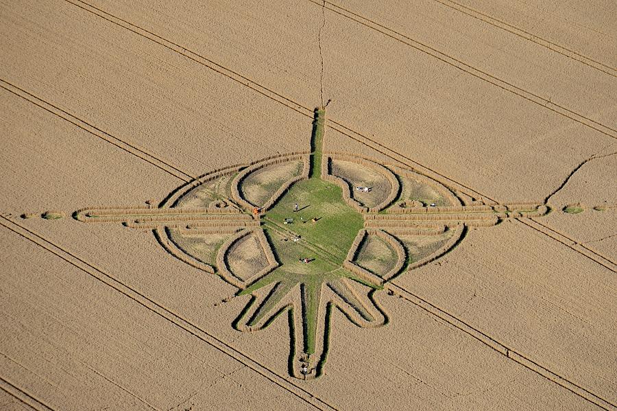 Crop Circles In Wiltshire #2 Photograph by David Goddard