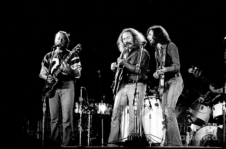 Crosby Stills Nash Young  #2 Photograph by Marc Bittan