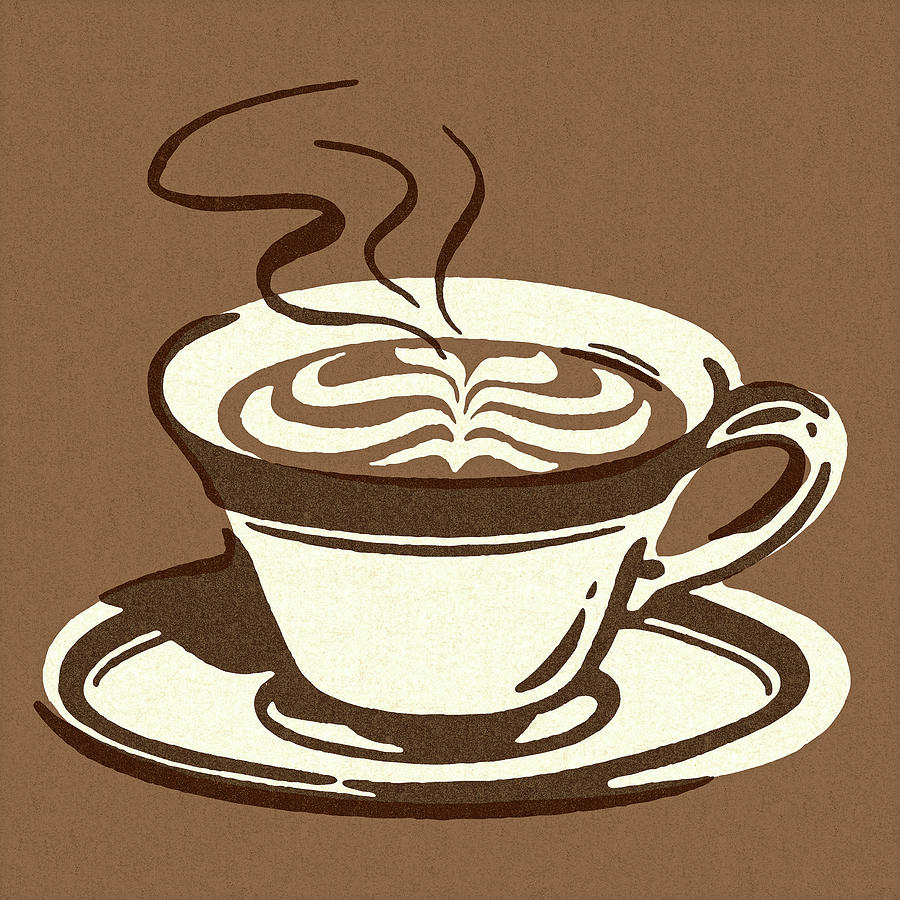 Coffee Drawing - Cup of Coffee #2 by CSA Images