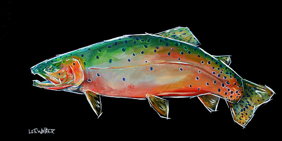 Cutthroat Trout Painting By Lee Walker