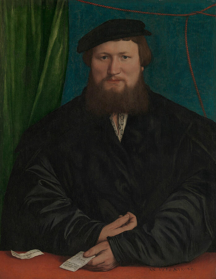 German Painters Painting - Derick Berck Of Cologne 2 by Hans Holbein the Younger German Painters Painting - Derick Berck Of Cologne 2 by Hans Holbein the Younger