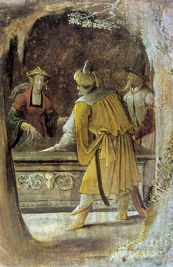 Detail From The Altarpiece Of St #2 Drawing by Print Collector