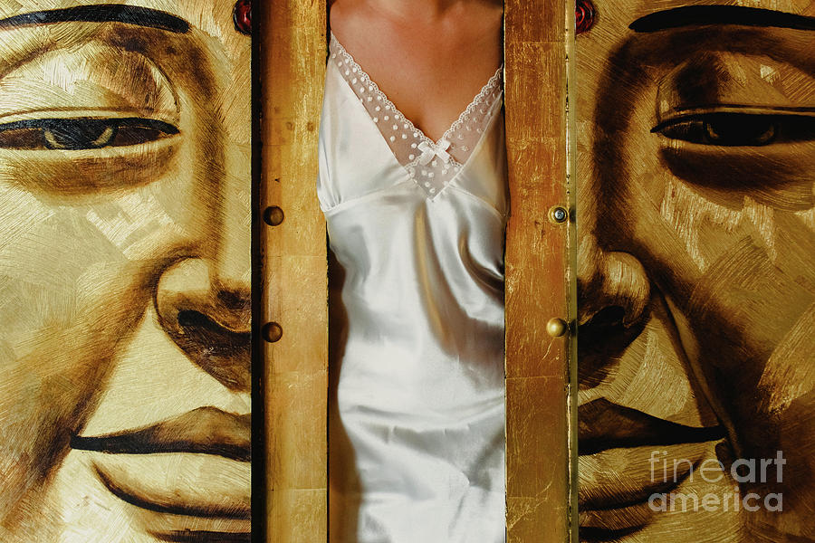 Detail of a white and elegant wedding dress. #2 Photograph by Joaquin Corbalan