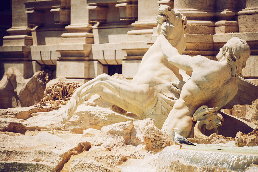 Detail of Fontana di Trevi, Rome, Italy by Eduardo Huelin Detail of Fontana di Trevi, Rome, Italy by Eduardo Huelin