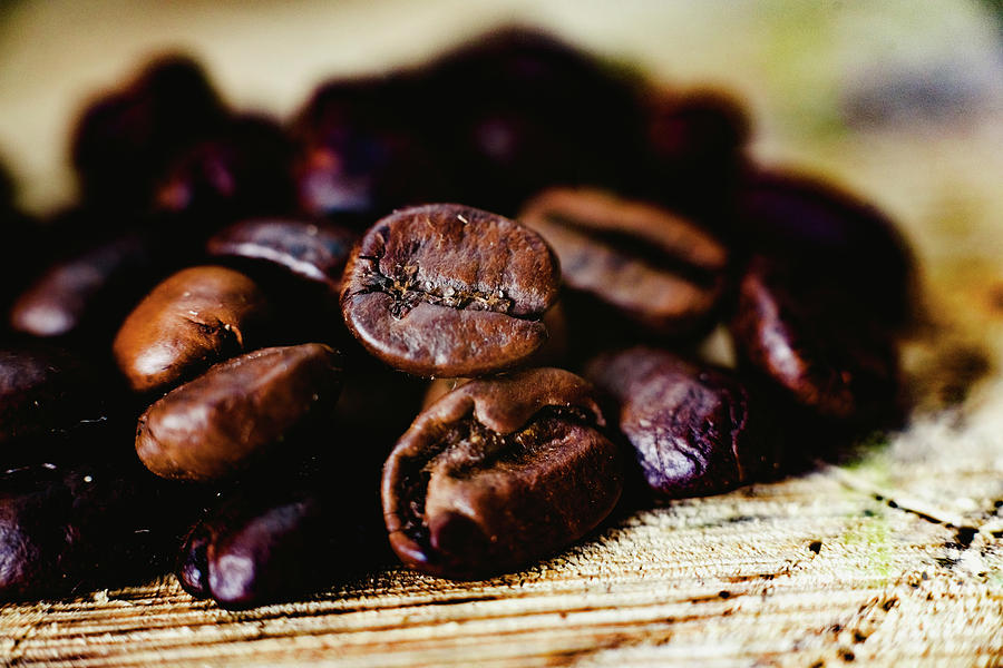 Detail of roasted coffee beans, produced in Colombia. #2 Photograph by Joaquin Corbalan