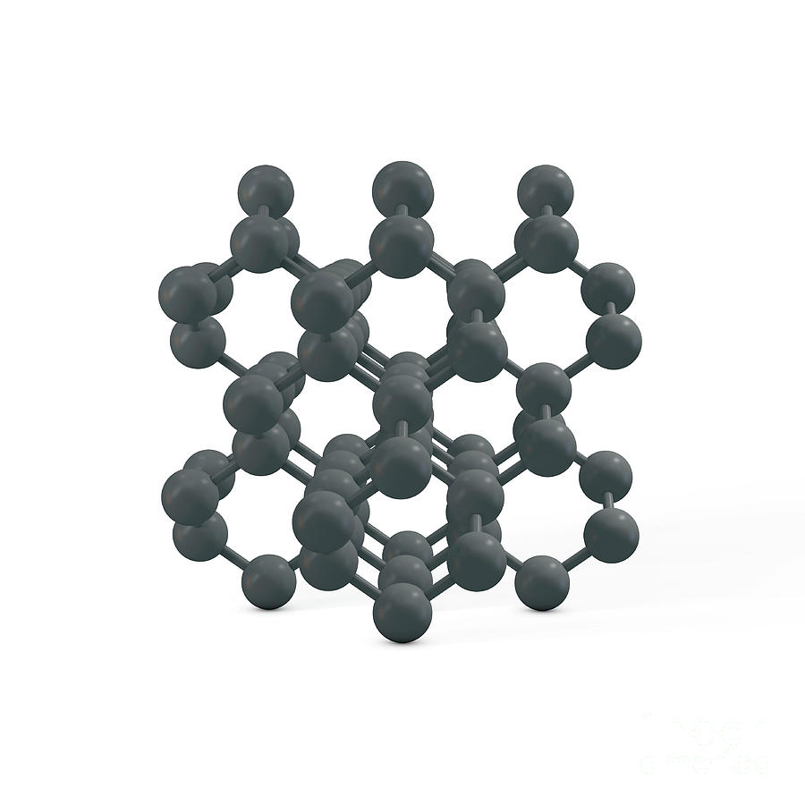 Diamond Molecule #2 Photograph by Adam Brackenbury/science Photo Library