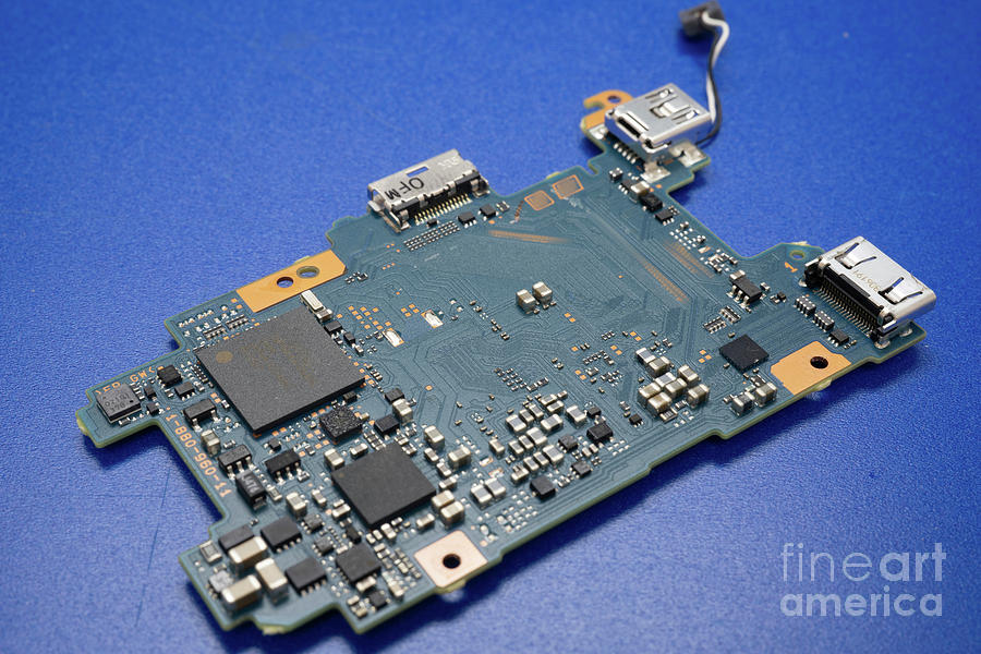 Device Photograph - Digital Camera Motherboard #2 by Wladimir Bulgar/science Photo Library