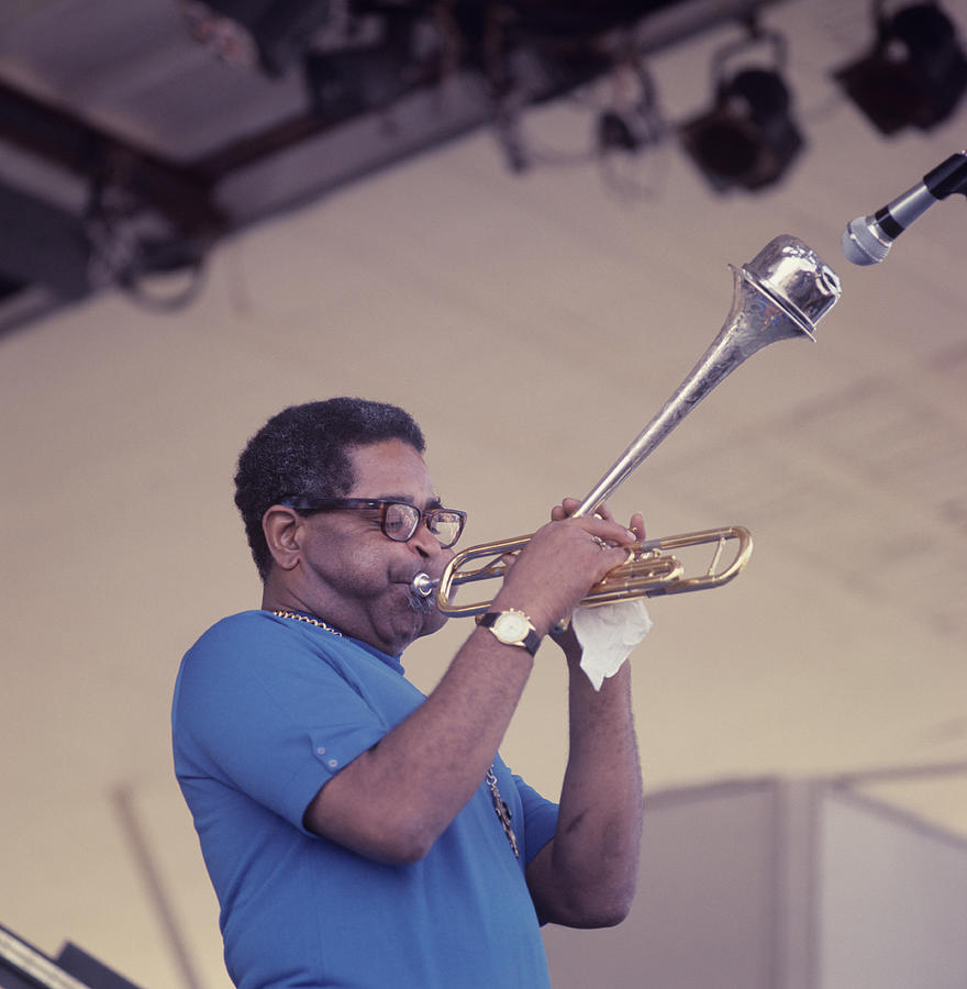 Dizzy Gillespie Performs At Newport #2 Photograph by David Redfern