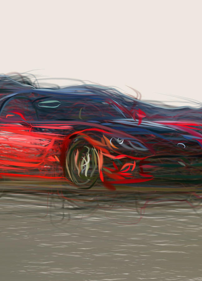 Dodge Viper 2 Drawing Digital Art by CarsToon Concept - Fine Art America