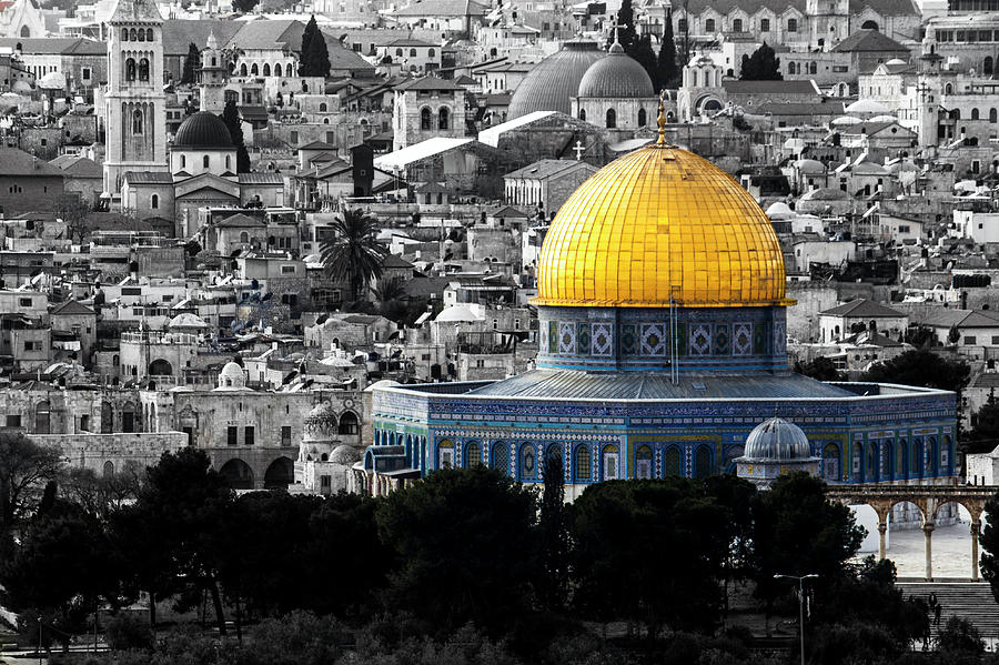 Dome of the Rock in Colors #2 Photograph by Munir Alawi