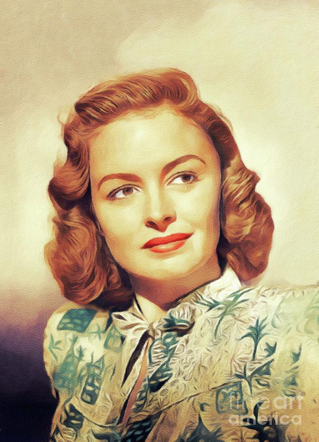 Donna Reed, Vintage Actress Painting by Esoterica Art Agency - Fine Art ...