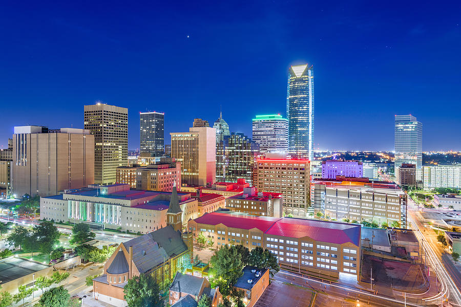 Downtown Skyline Of Oklahoma City Photograph by Sean Pavone - Fine Art ...