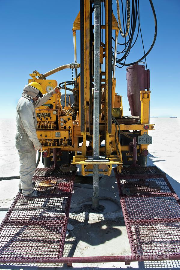 Drilling In A Salt Flat #2 Photograph by Philippe Psaila/science Photo Library