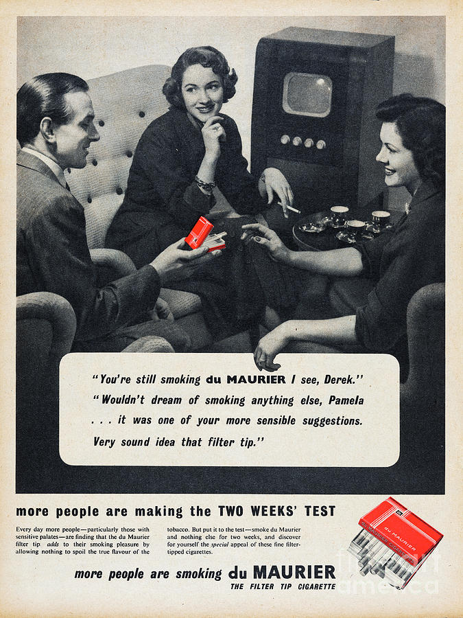 Du Maurier Cigarettes #2 Photograph by Picture Post