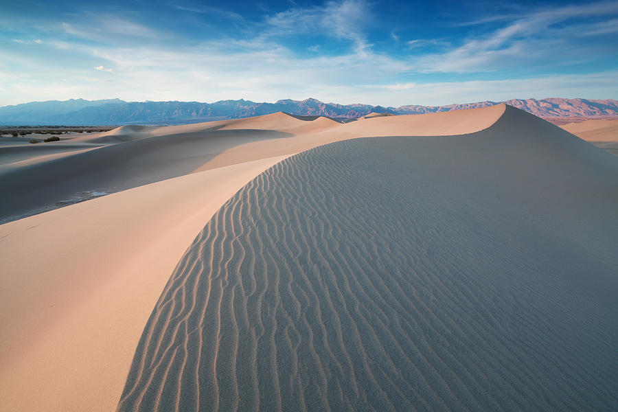 Death Valley National Park Photograph - Early Morning Sunlight Over Sand Dunes #2 by Michal Balada