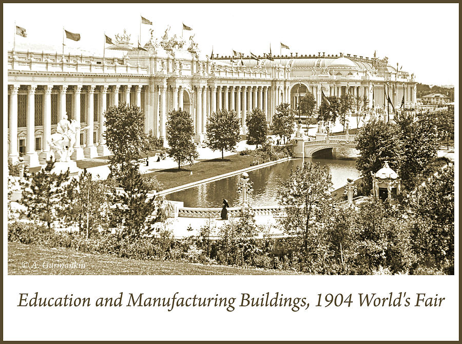 Education and Manufacturing Buildings, 1904 Worlds Fair #2 Photograph by A Macarthur Gurmankin