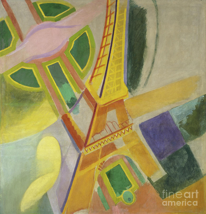 Eiffel Tower, 1924 Painting by Robert Delaunay