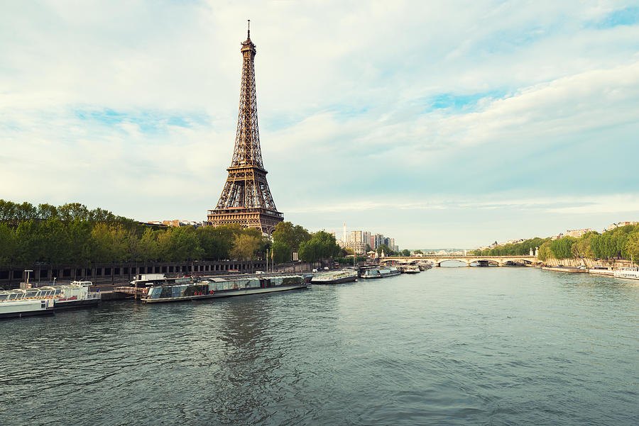 Eiffel Tower In Paris From The River Photograph by Prasit Rodphan ...