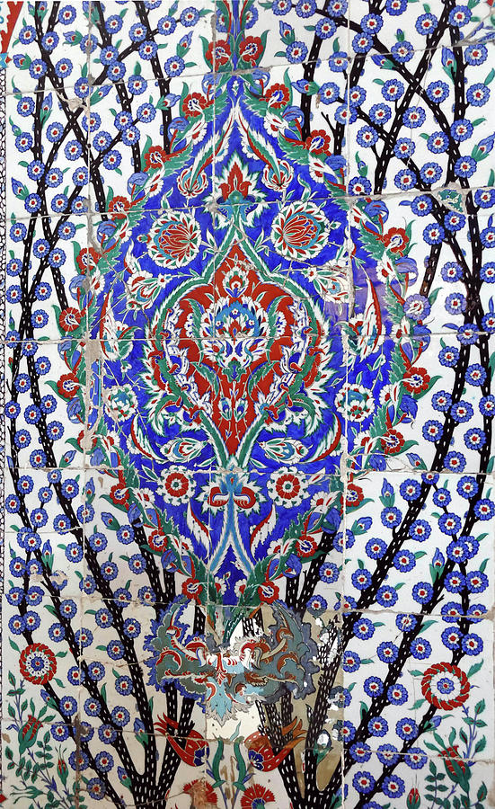 Elaborate Iznik mosaic tile work #2 Photograph by Steve Estvanik