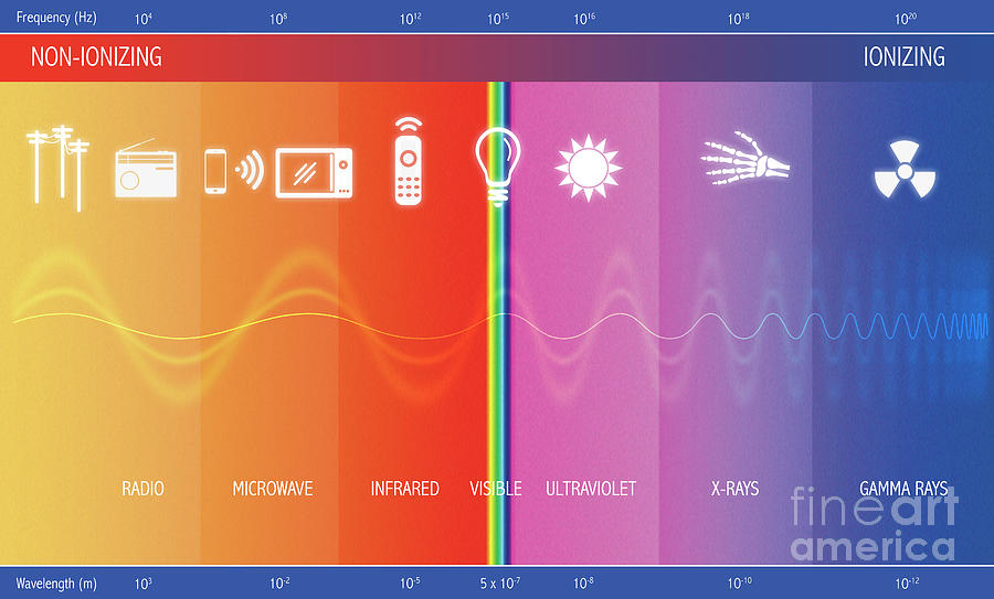 Electromagnetic Spectrum #2 Photograph by Mark Garlick/science Photo Library
