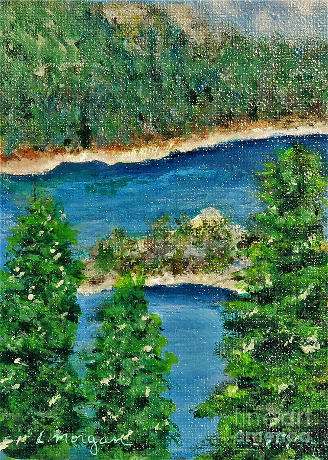 Emerald Bay Lake Tahoe Painting by Laurie Morgan