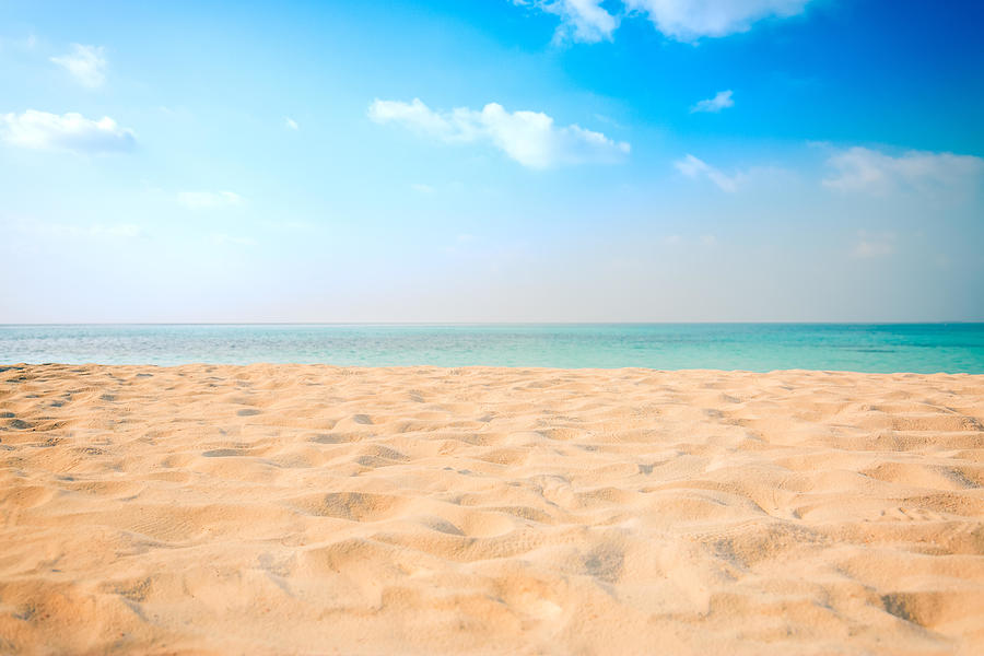 Summer Photograph - Empty Tropical Beach. Sand And Sky #2 by Levente Bodo