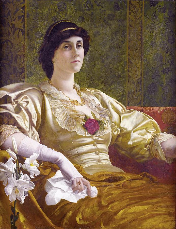 Ethel Bertha Harrison Painting by William Blake Richmond Ethel Bertha Harrison Painting by William Blake Richmond