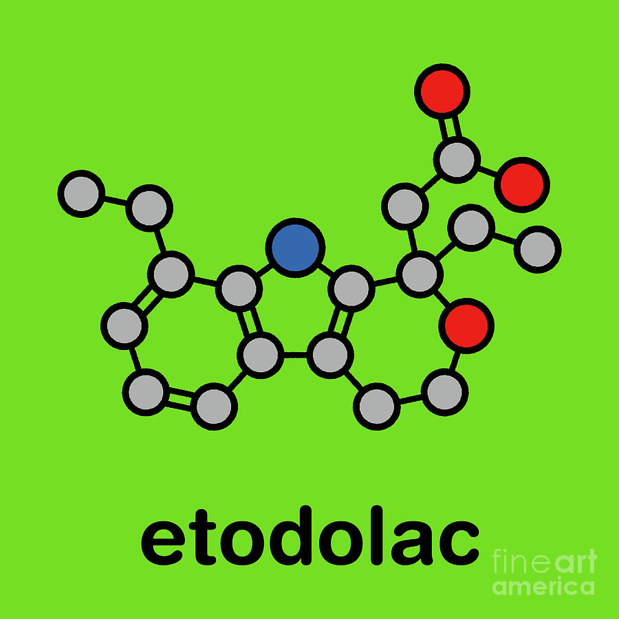 Etodolac Nsaid Drug Molecule #2 Photograph by Molekuul/science Photo Library
