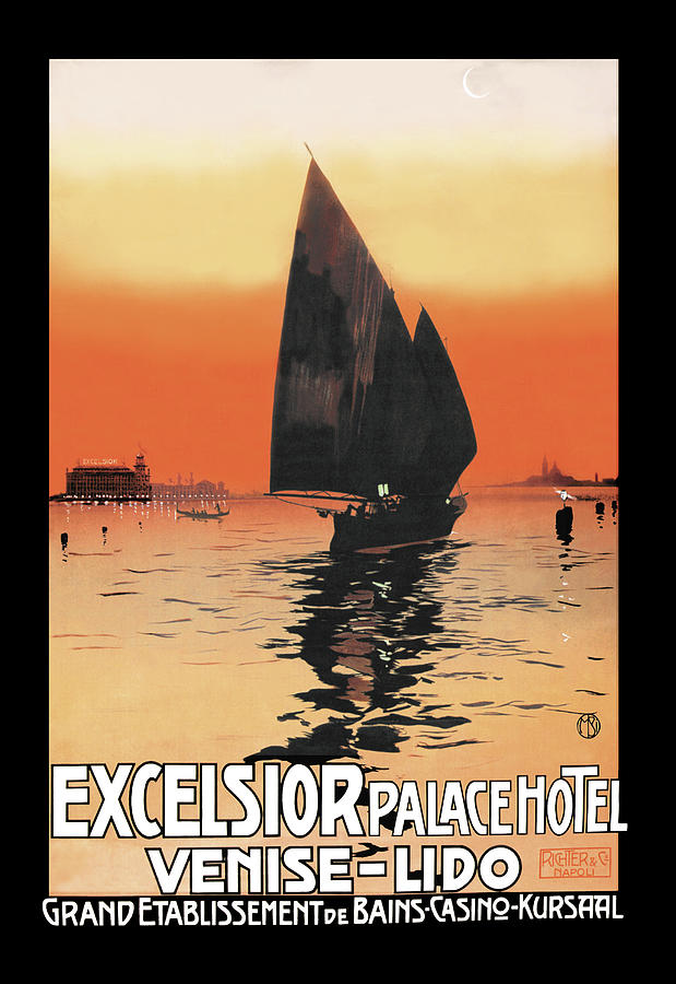 Excelsior Palace Hotel #2 Painting by Mario Borgoni Excelsior Palace Hotel #2 Painting by Mario Borgoni