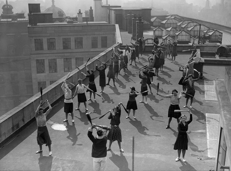 Exercise Class #2 Photograph by Fox Photos