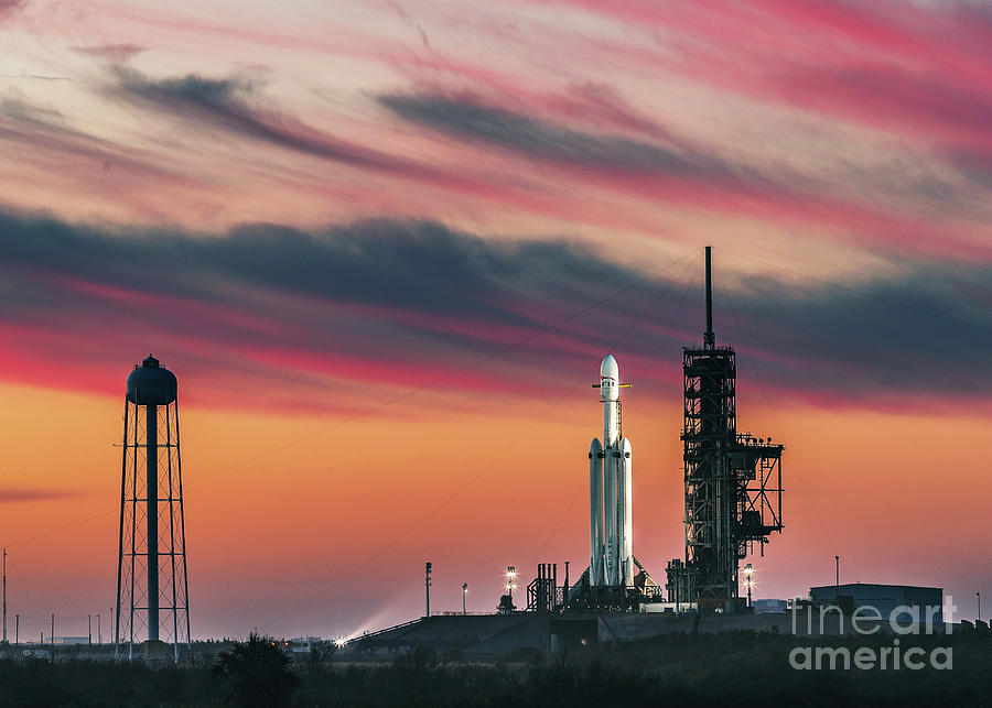 Falcon Heavy Launch Preparation #2 Photograph by Spacex/science Photo Library